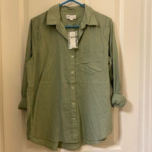 Linen “boyfriend” shirt